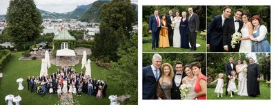 Hochzeitsgesellschaft Gruppenfoto Salzburg