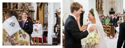 Hochzeit bei München Kloster Schäftlarn - Braut und Bräutigam