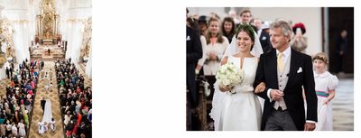 Hochzeit bei München Kloster Schäftlarn - Einzug der Braut 