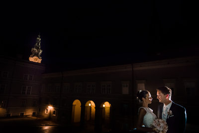 Hochzeit Nachtaufnahme Residenz Salzburg