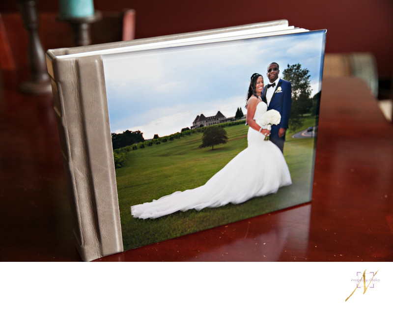 modern wedding album