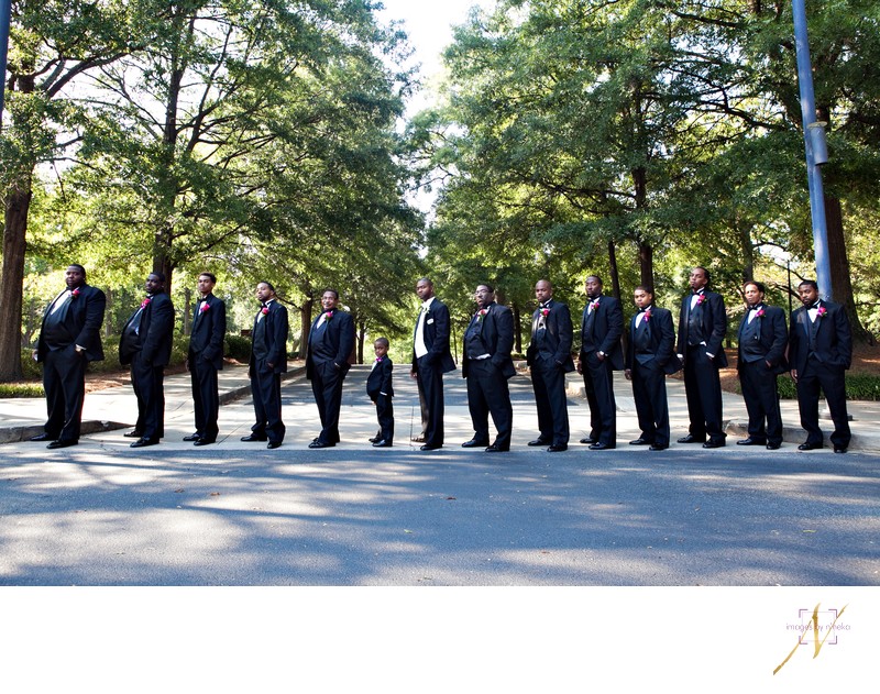 Groomsmen at the Carter Center