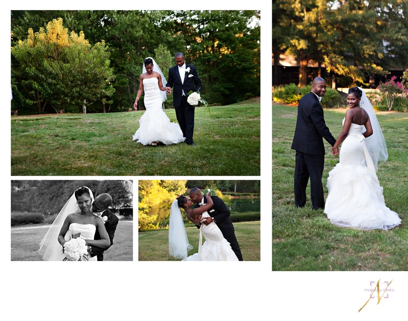 Wedding couple at the Carter Center