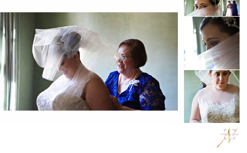 Bride and Mother at Little Gardens