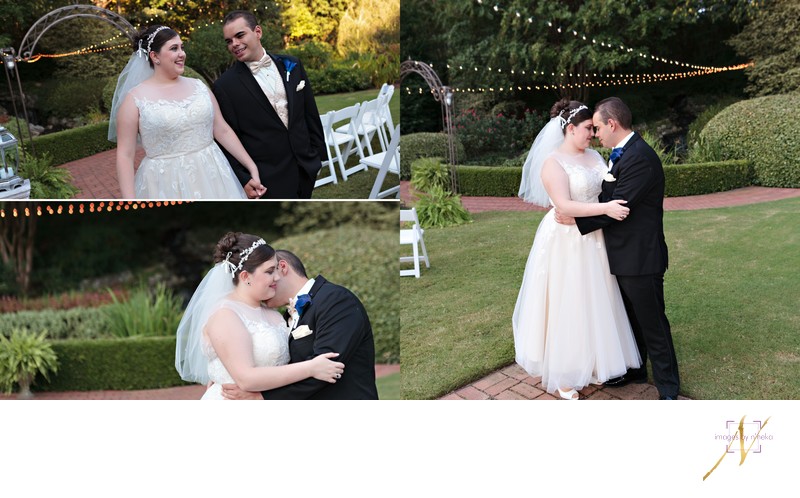 Romantic Wedding Portraits at Little Gardens 