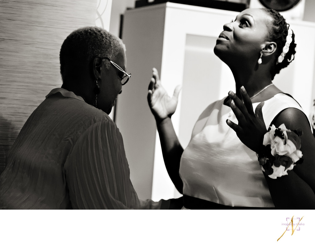 Bride with grandmother