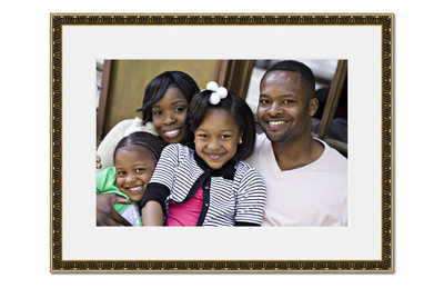 Framed family photo