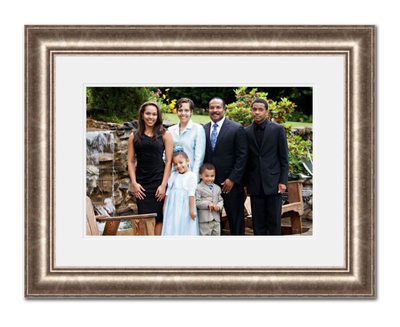 Custom framed family portrait