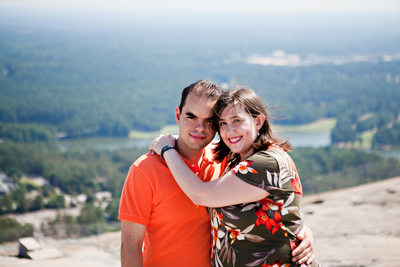 Portraits on top of Stone Mountain