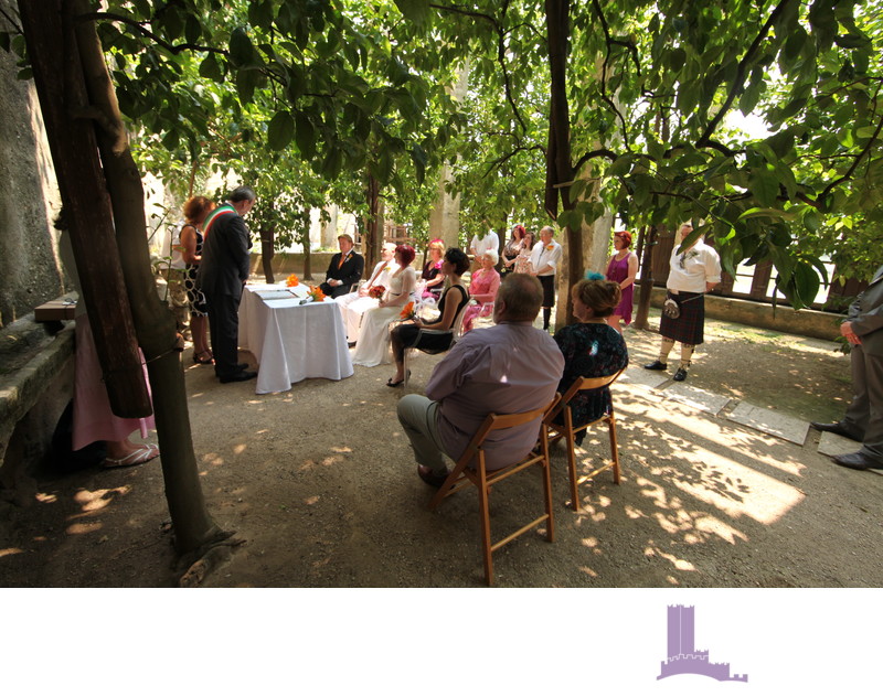 Wedding taking place in Torri del Benaco Lemon Groves