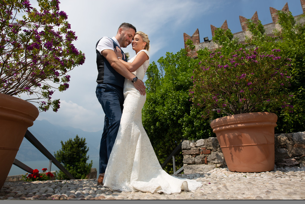 Classy Weddings in Malcesine Castle Terrace, Lake Garda