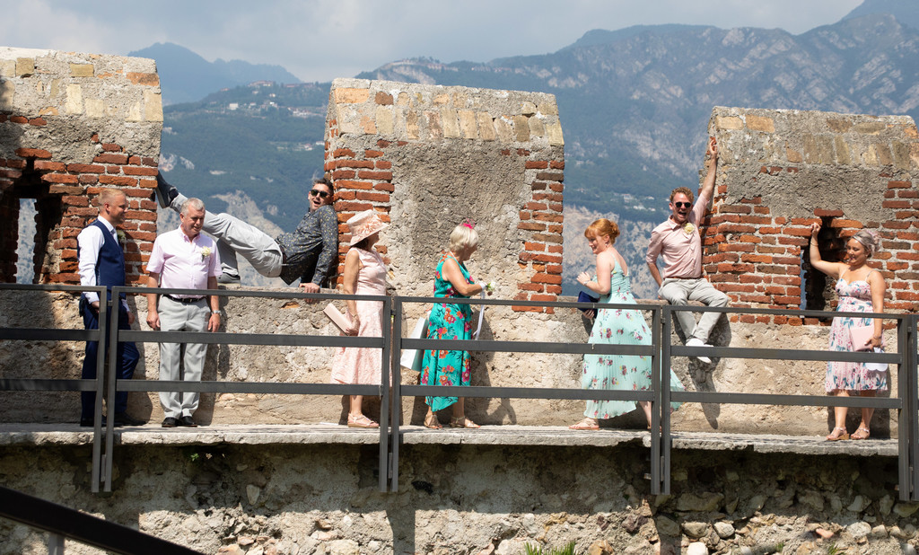Candid moments in malcesine Castle