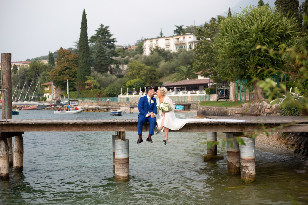 A jetty for two on Lake Garda