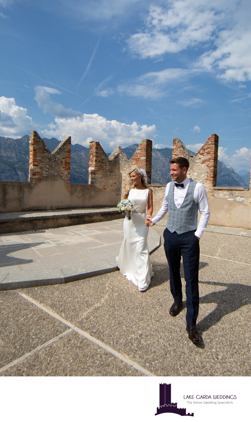 Divine weddings in Italy in Malcesine Castle.