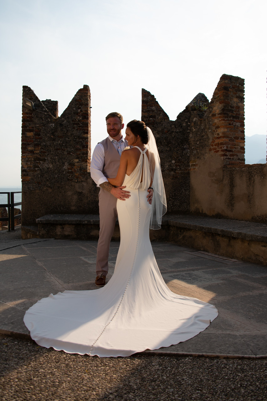Kim & Gareth Malcesine Castle, The best wedding Italy.