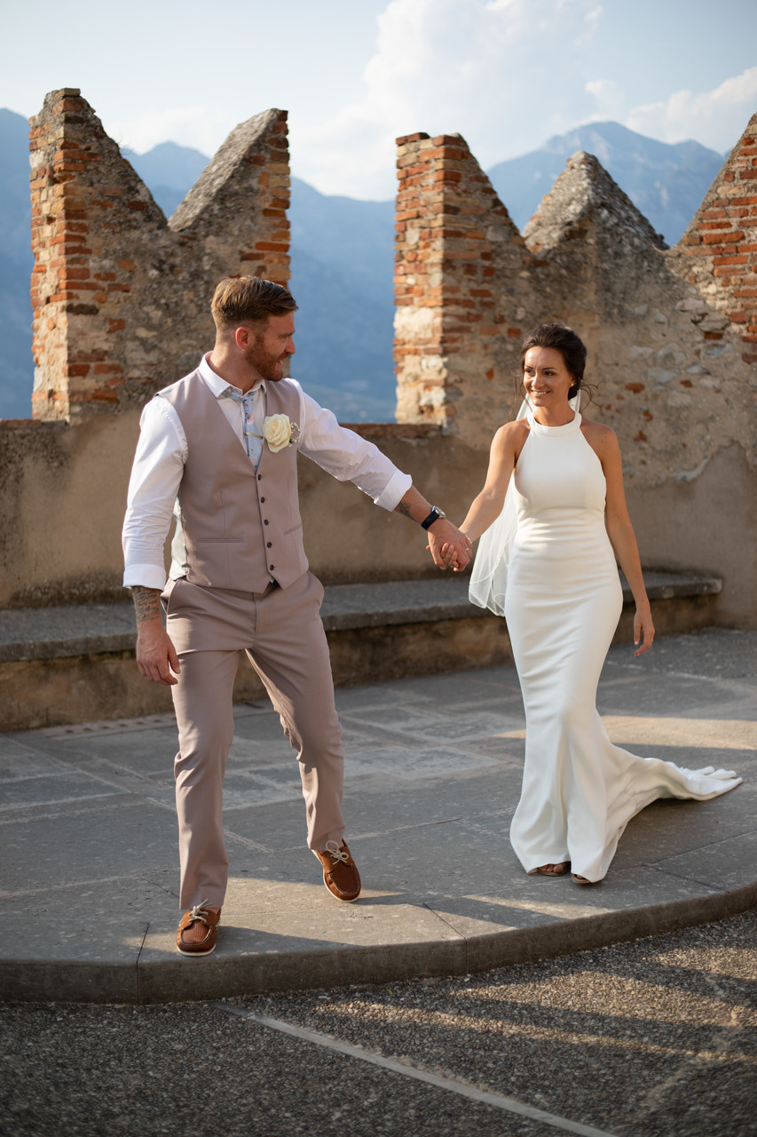 Kim & Gareth Malcesine Castle, The best weddings Italy.