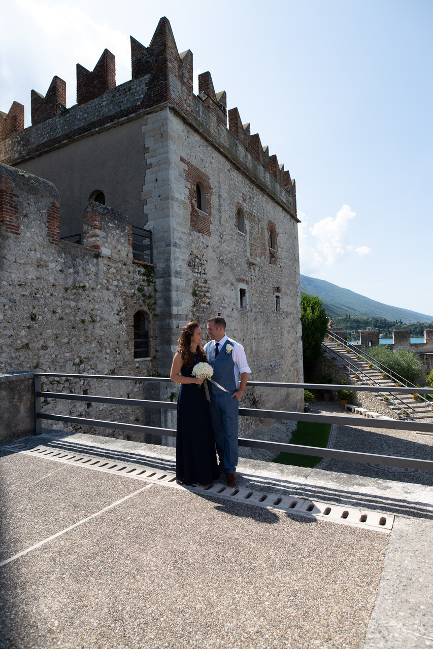 King and queen of the Castle of Malcesine on Lake Garda