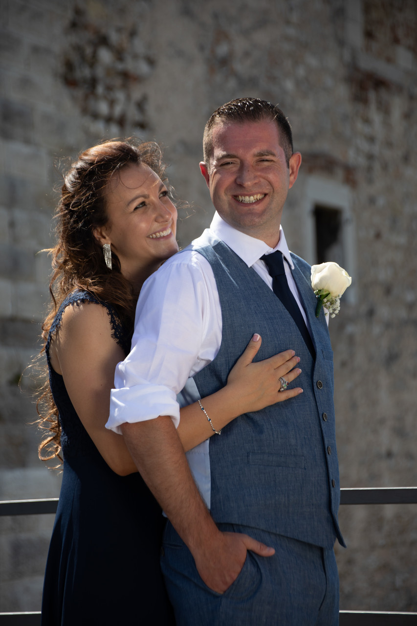 Good looking Mr & Mrs in the Castle of Malcesine