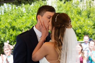 Dannielle and Craig's first kiss.