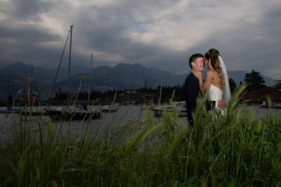 Have a moment in the grass on lake Garda