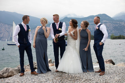 Lake Garda fun on the beach.