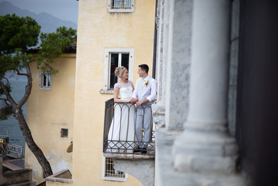 Wedding Photo in Malcesine Captain's Palace.