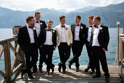 Roxanne and Anthony Bridal Party in Italy Lake Garda2