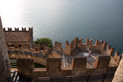Kim & Gareth Malcesine. Amazing castle location Italy