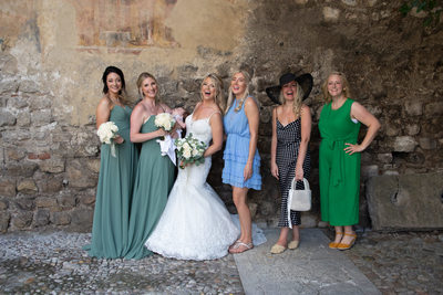 Beautiful relaxed wedding in Malcesine, Italy.