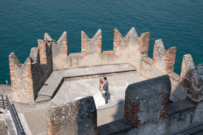 Lucy & Francesco, View Malcesine Castle terrace