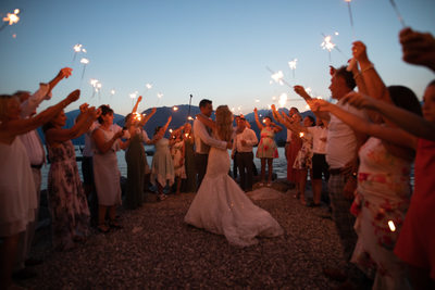  Dancing with sparklers, Malcesine, Italy