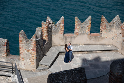 Dancing on the Castle terrace in Malcesine