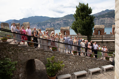 Group photos, large parties, Malcesine, Italy.