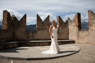 Perfect Posture, Malcesine Castle Terrace, Italy