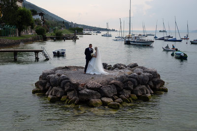 Isola degli sposi a Malcesine sul Lago di Garda 