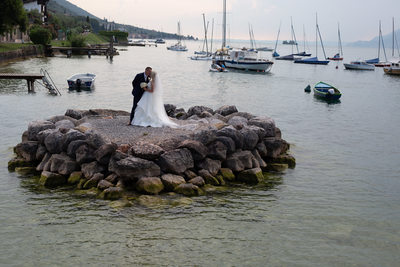 Romanticismo sull'isola degli sposi a Malcesine