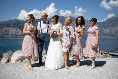 Sisters and family on Lake Garda, Italy