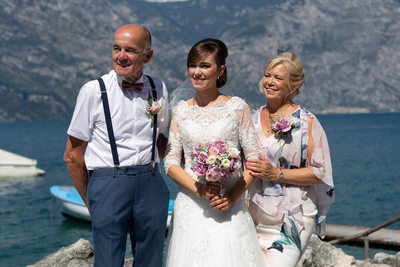 Family portraits by the Lake, Malcesine, Lake Garda.