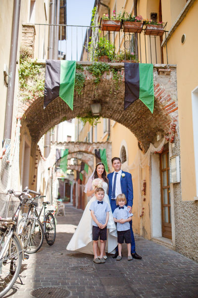 Family portrait in Garda Town