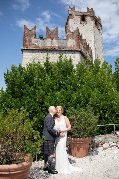 Malcesine castle wedding abroad