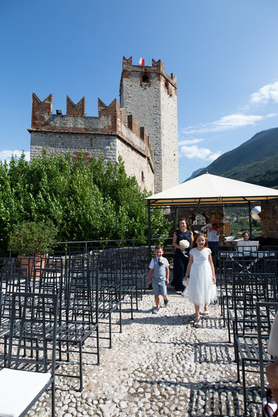 Processional at Malcesine Castle on Lake Garda