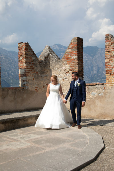 Malcesine Castle, Wedding Couple, Lake Garda