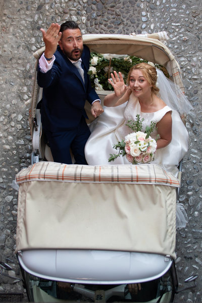 Malcesine Castle transport tuk tuk Italy weddings