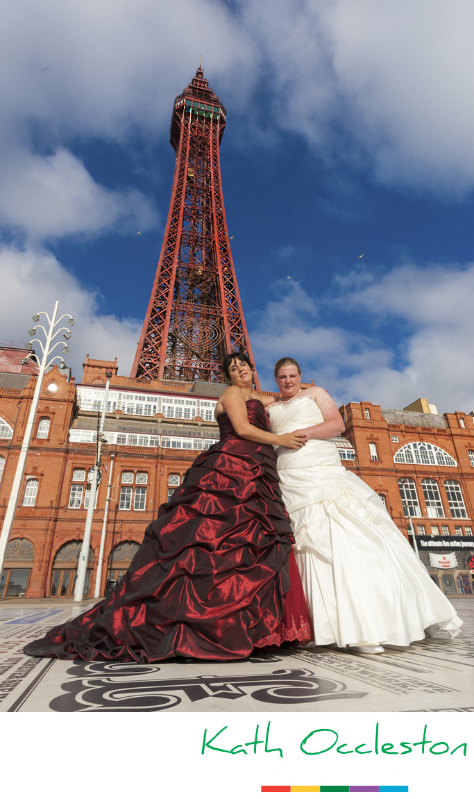 Bride & Bride at Blackpool Tower