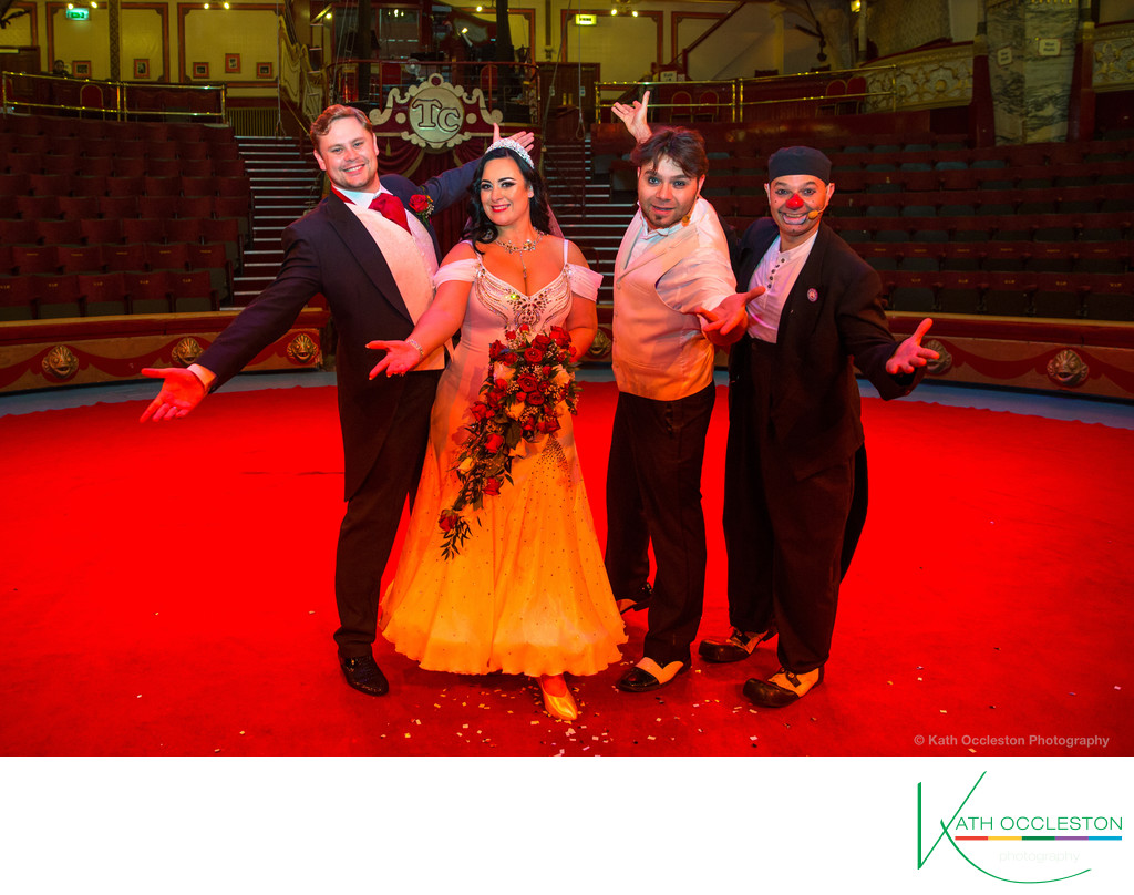 Wedding at Blackpool Tower Circus 
