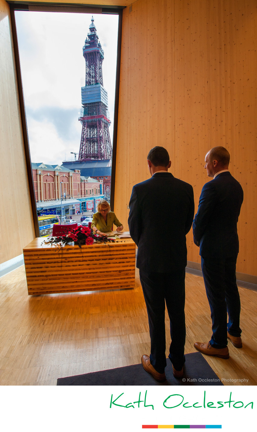 The Ceremony room at the Wedding Chapel, Blackpool