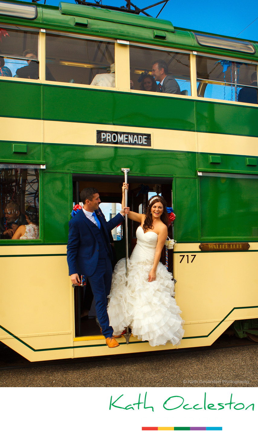 Blackpool wedding tram