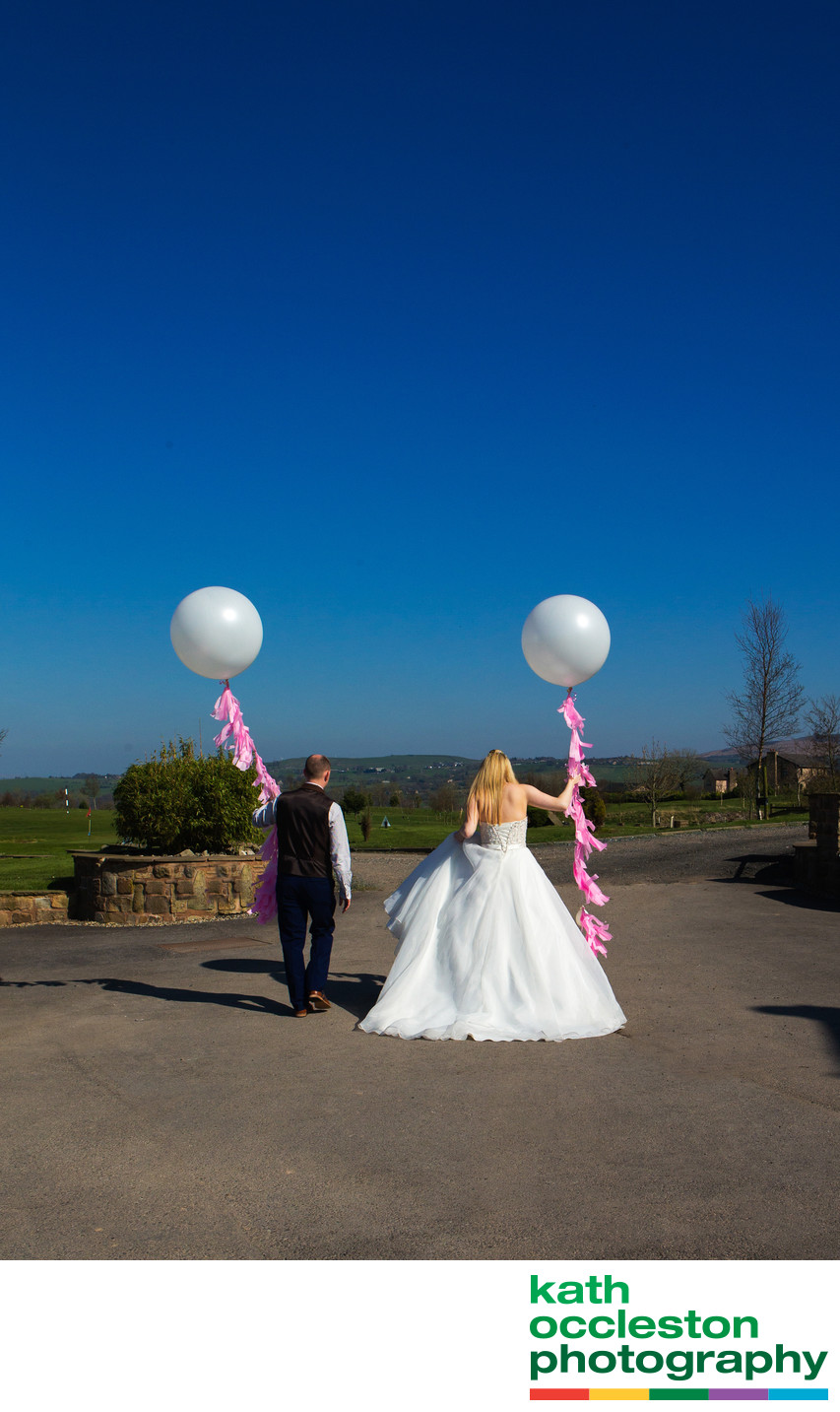 Wedding balloons at The Oak Royal, Chorley