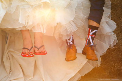 Bridal flip flops