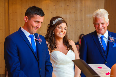 Wedding ceremony in the Wedding Chapel, Blackpool